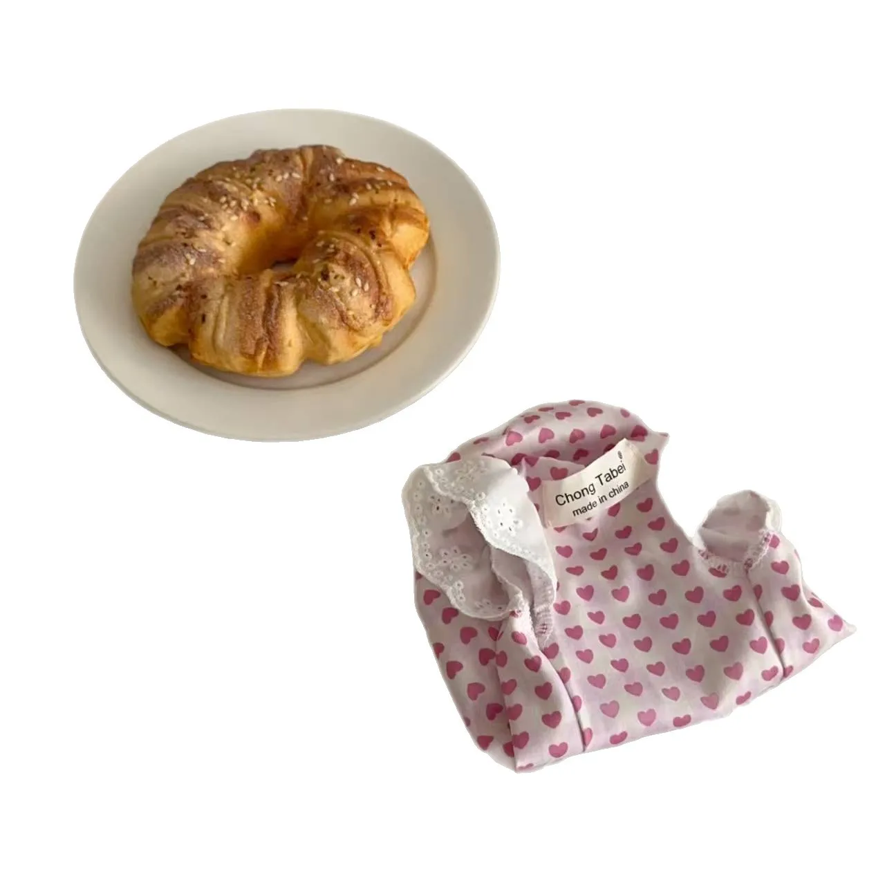 Chaleco de manga voladora de encaje para primavera y mascotas, falda de calabaza para gato, vestido de amor para mascotas, ropa para perros pequeños, ropa para cachorros - imagen 5