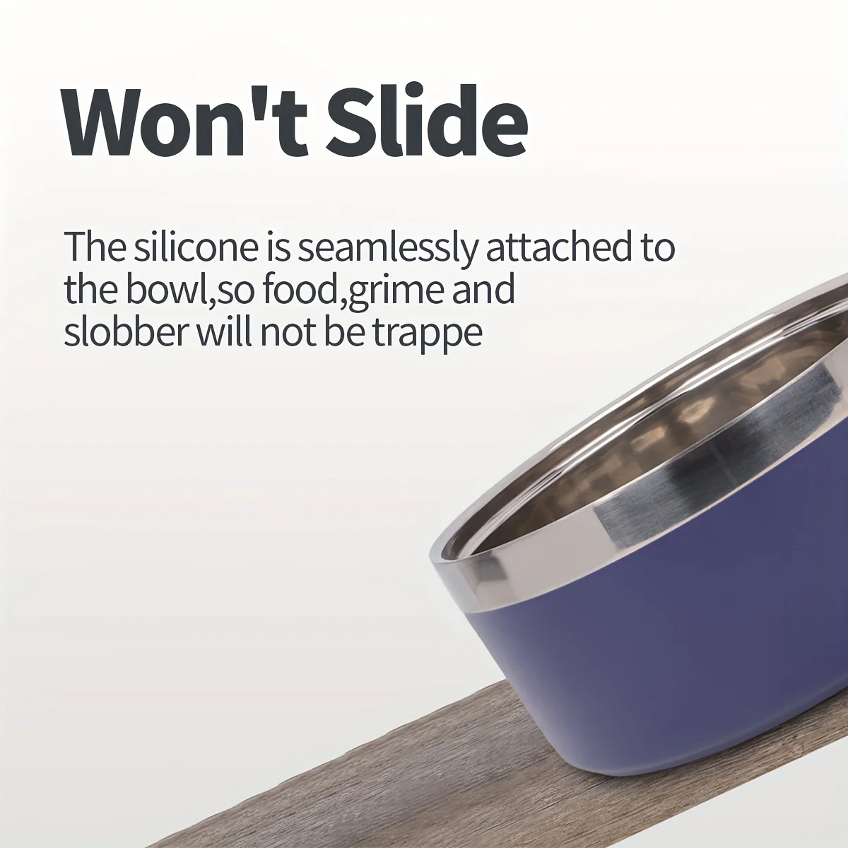 Cuenco Premium para perros, cuenco elegante de gran capacidad para mascotas, diseño de acero inoxidable grueso de doble capa con alfombrilla antideslizante para gatos y perros - imagen 4