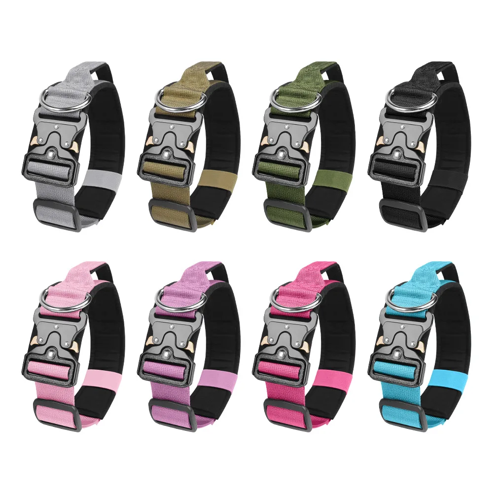 Lo último en Collar de entrenamiento para perros grandes con agarre para perros medianos y grandes Weimaraner Doberman Pinscher suministros ajustables para mascotas al aire libre - imagen 3