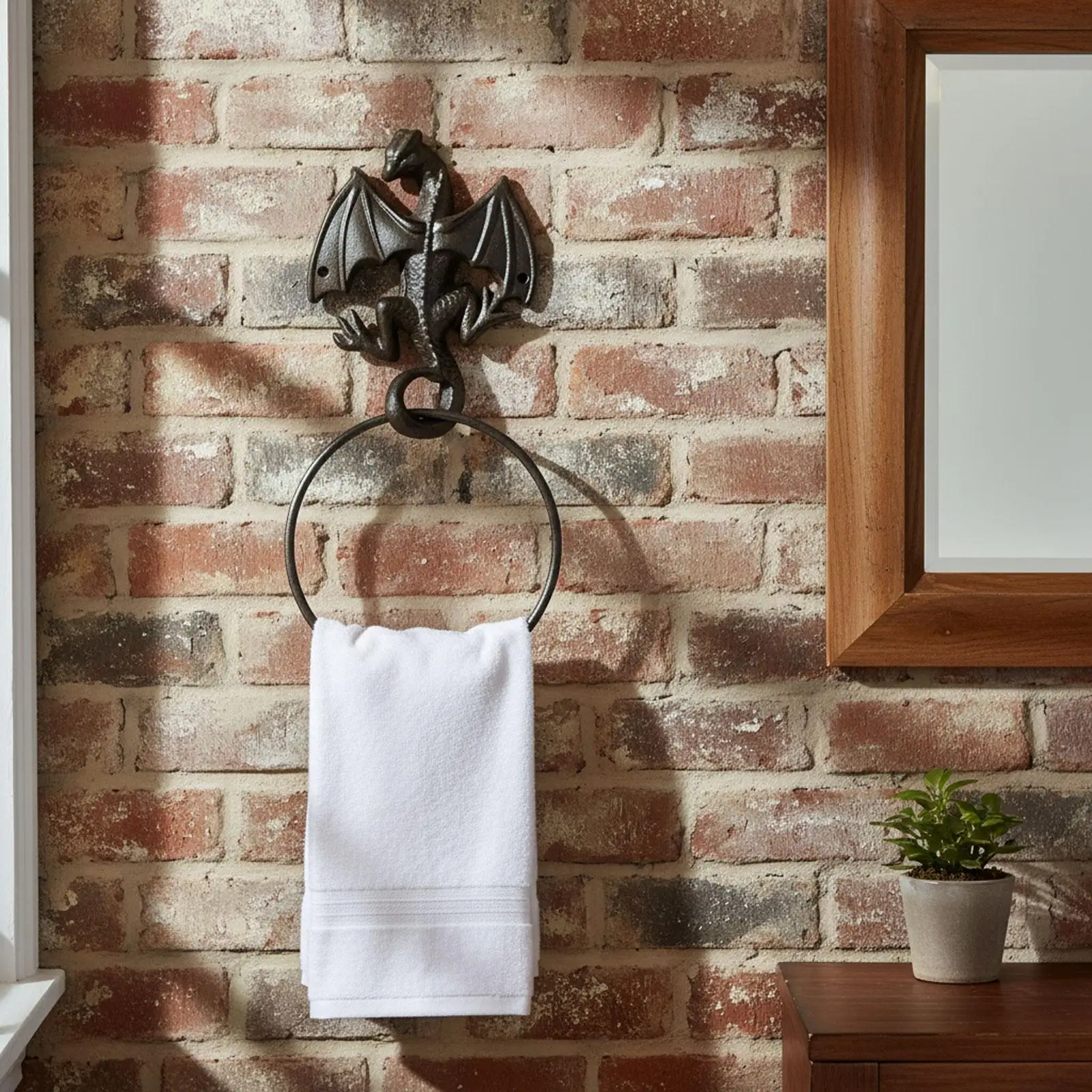 Anillo para toallas pared resistente al agua moderno baño cocina hogar - imagen 3