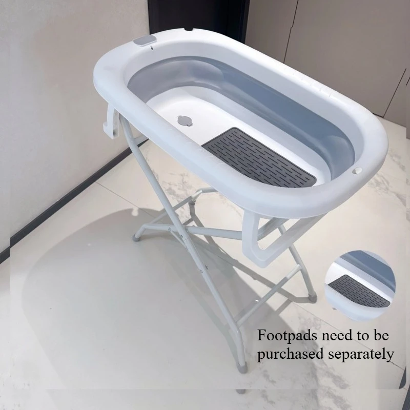 Lavabo de baño para mascotas, bañera plegable, soporte elevado para perros y gatos, mesa de lactancia que evita la flexión sobre productos de limpieza para mascotas, accesorios - imagen 2