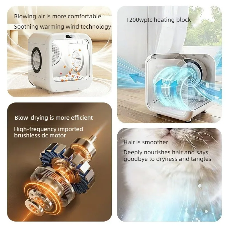 Secadora automática inteligente para gatos y perros pequeños - imagen 3