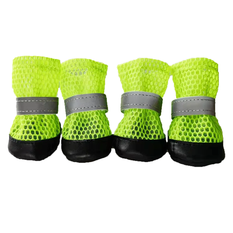 Zapatos reflectantes para mascotas, antideslizantes, resistentes al desgaste, botas cálidas de invierno, suela suave de peluche, adecuado para perros pequeños y medianos - imagen 4