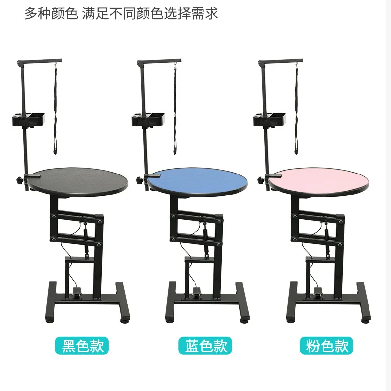 Mesa elevadora hidráulica rotativa neumática para mascotas, mesas de aseo eléctricas, mesa portátil para perros y gatos, mesas de peluquería y corte - imagen 3