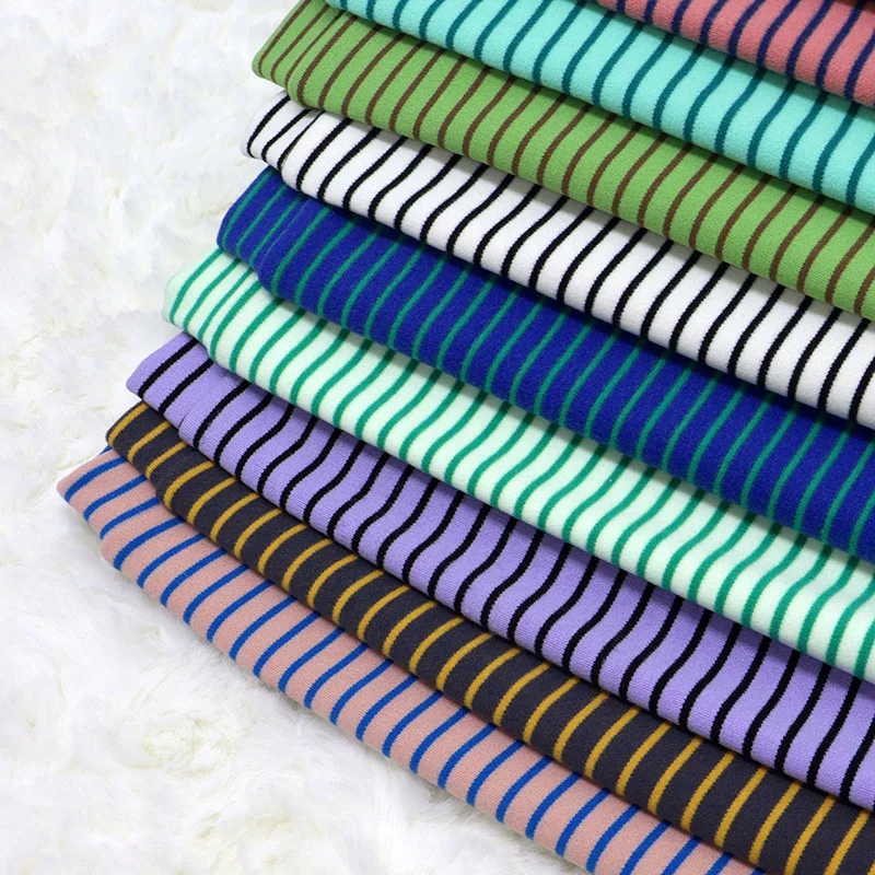 Camisas de algodón puro para perros, camiseta elástica a rayas gruesas para cachorros, ropa para mascotas, ropa para perros pequeños, Bulldog Francés para primavera y otoño - imagen 3