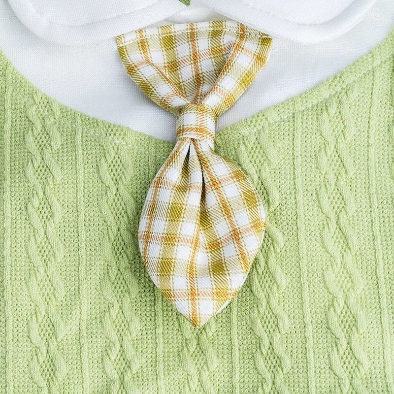 Ropa de lujo para perros, vestidos con lazo para perros pequeños, Chihuahua, Yorkshire, camisa femenina, ropa, falda a cuadros, vestidos para cachorros y gatitos XXL - imagen 2