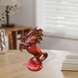 Estatua de caballo, escultura decorativa de resina moderna, decoración elegante para el hogar, coleccionable para sala de estar, dormitorio y oficina