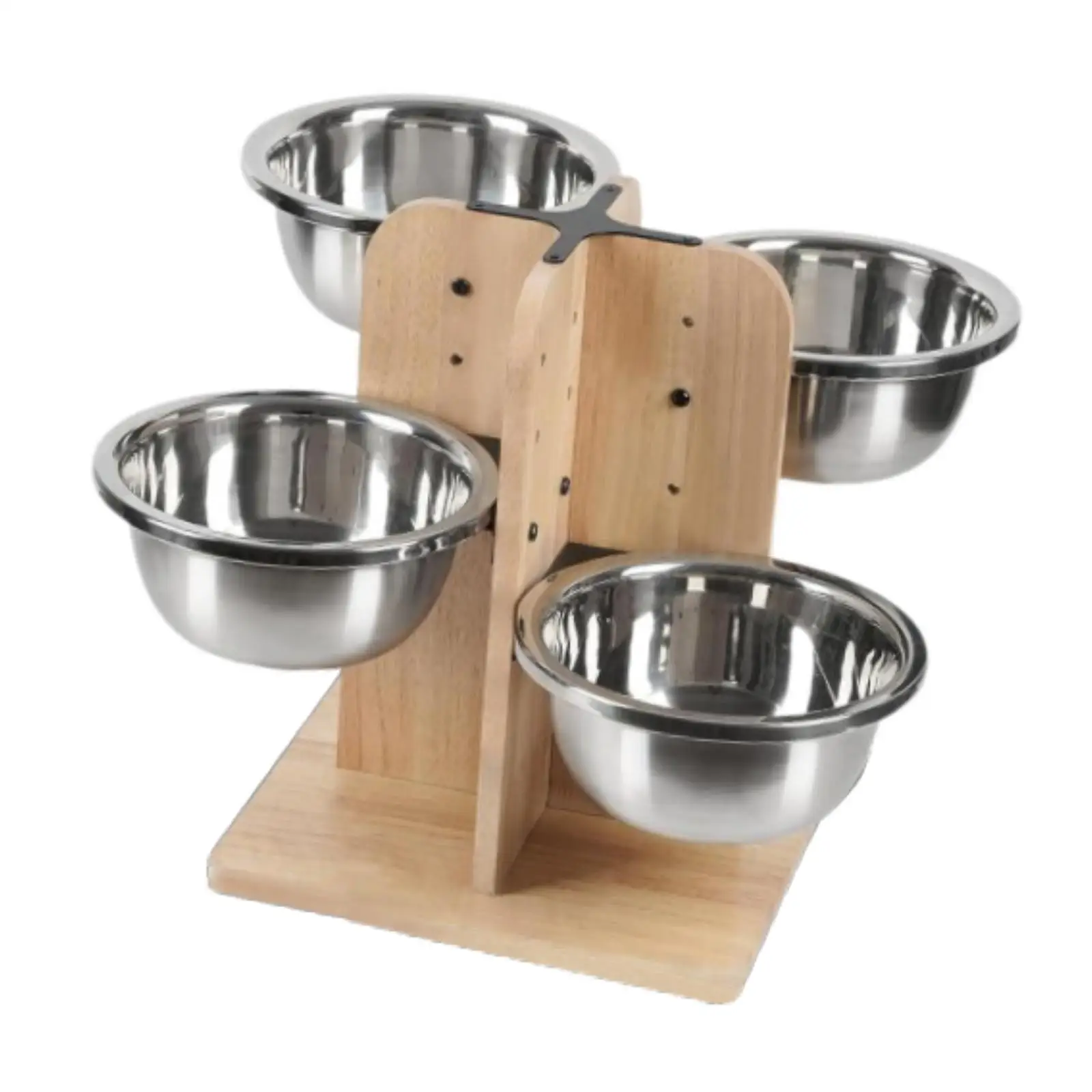 Raised Pet Dog Bowls Wooden Stand Pet Food Feeder for Small Medium Large Dog Raised Pet Dog Bowls Wooden Stand Pet Food Feeder for Small Medium Large Dog