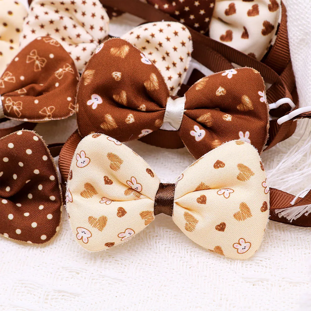 100 Uds. Exquisito pajarita para perros pequeños y gatos, pajarita ajustable a la moda para perros, corbatas para mascotas, accesorios para el cuidado de mascotas - imagen 2