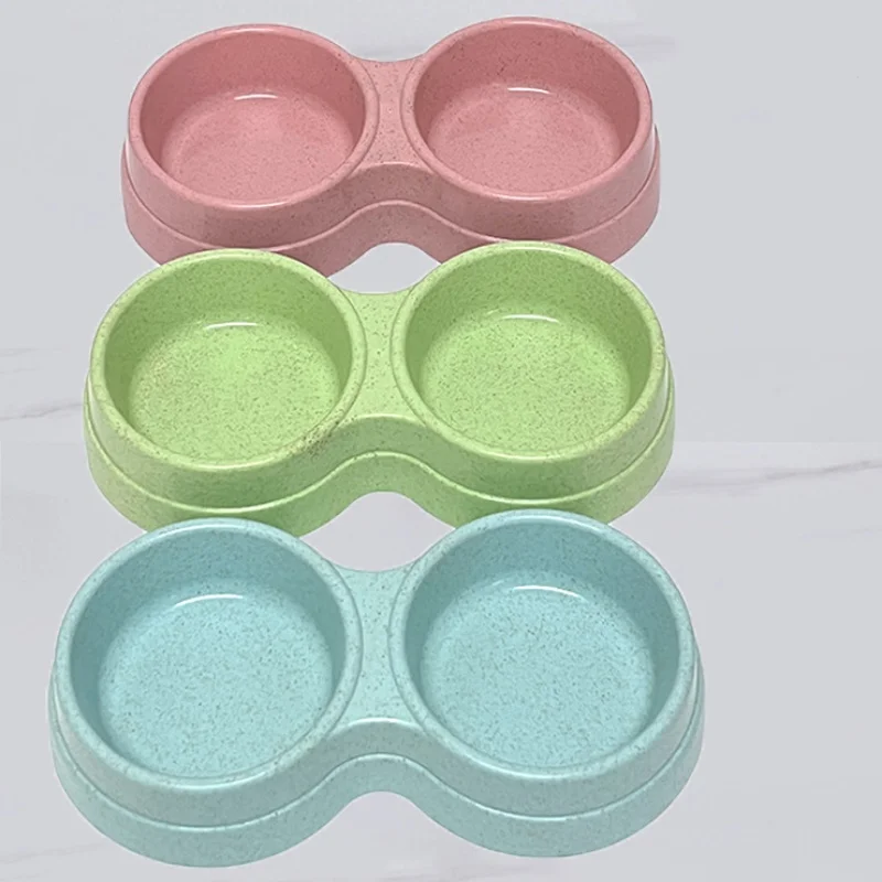 Cuenco doble de acero inoxidable para mascotas, alimentador de comida y agua 2 en 1 para gatos, perros pequeños, plato doble fácil de limpiar para alimentación diaria - imagen 3