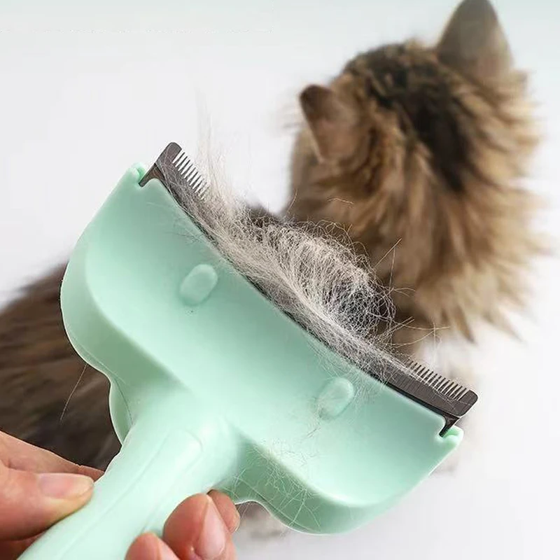 Peine desenredante curvo para perros y gatos – Quita pelo y nudos - imagen 4