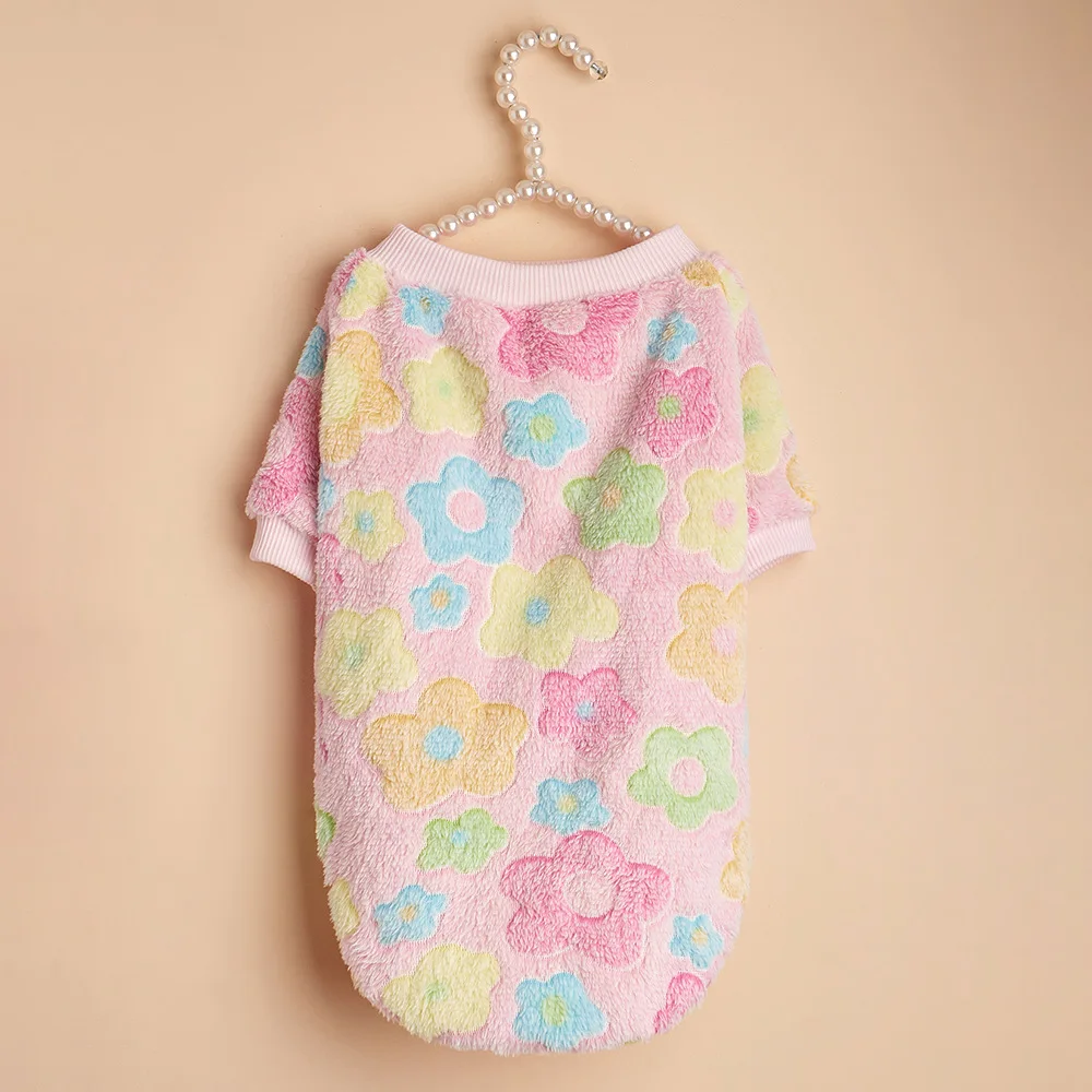 Mono cálido para mascotas, Sudadera con capucha de manga de felpa, cuello para perros pequeños de Color caramelo, ropa para Chihuahua, Yorkie Terrier - imagen 3