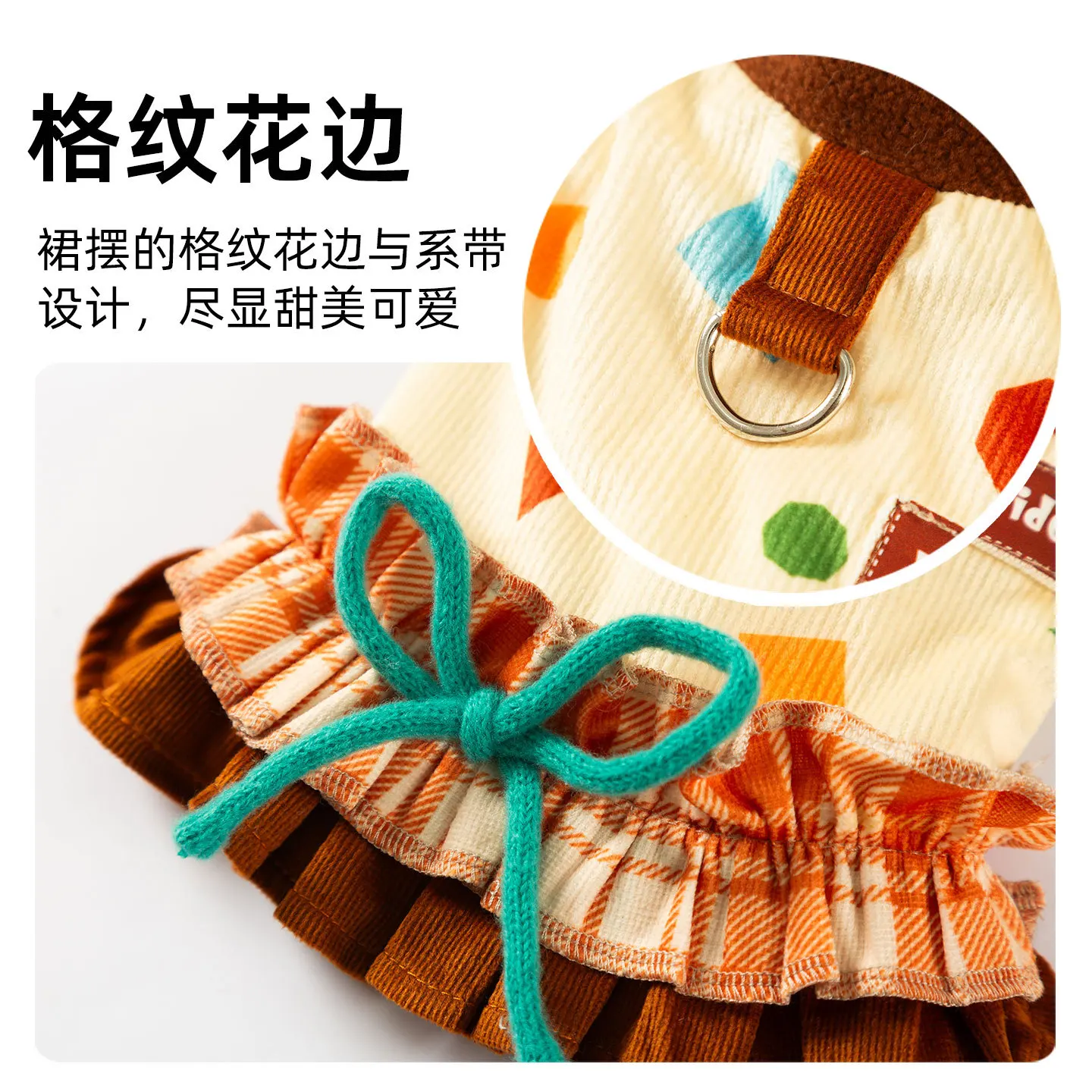 Abrigo de pana para mascotas de otoño e invierno, vestido cálido grueso, abrigo para Gato, ropa para perros pequeños, ropa para cachorros - imagen 4