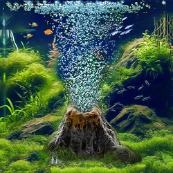 Burbujeador volcanico para acuario - Difusor de aire ornamental