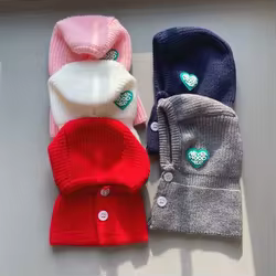 Gorro de punto bonito para otoño e invierno para mascotas, ropa de peluche cálida para perros y gatos