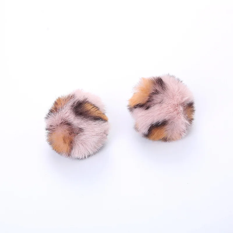 Bolas peludas interactivas para gatos – Diseño leopardo, suaves para masticar - imagen 3