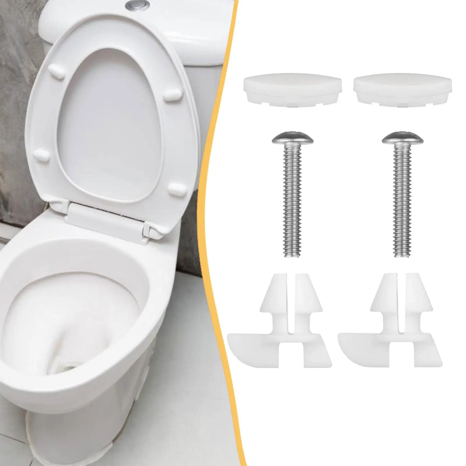 Kit reparación tornillos asiento inodoro para perro – Silencioso y fácil