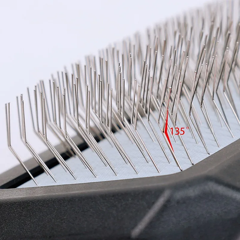 Cepillo de masaje para perros, cepillo para quitar el pelo de mascotas, peine de dientes largos para perros, limpieza de nudos, cuidado de perros, peine para gatos, suministros para mascotas - imagen 4