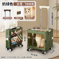 Transportín plegable y transpirable para gatos y perros pequeños