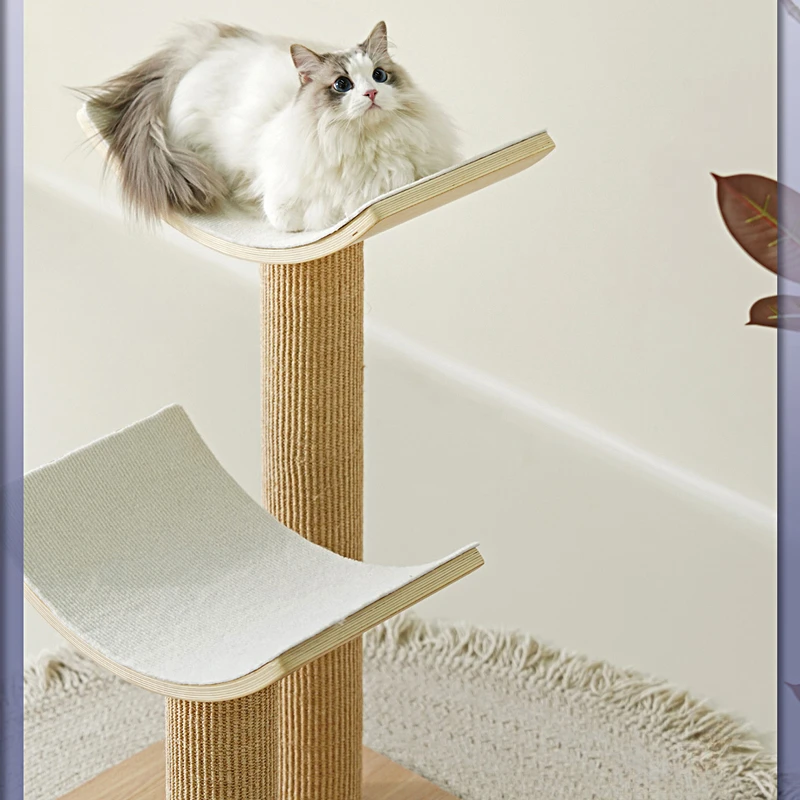 Torres de madera para gatos, raspadores para espacios estrechos, Torre rascadora, portador de árboles, suministros de entrenamiento, accesorios para el hogar, productos para mascotas - imagen 4
