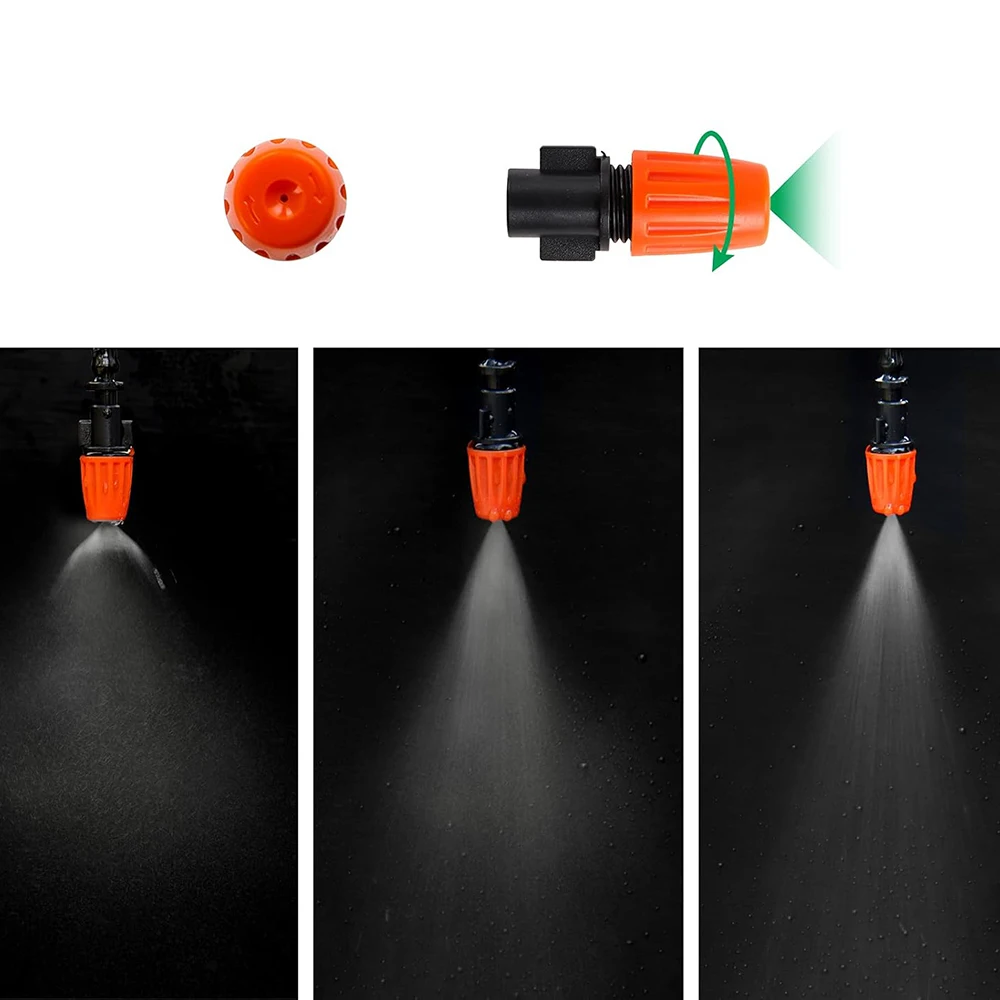 Kits de riego por niebla de 20M, accesorios para plantas de jardín, sistema de riego por pulverización automático con manguera de tubo de distribución en blanco de 4/7mm - imagen 3