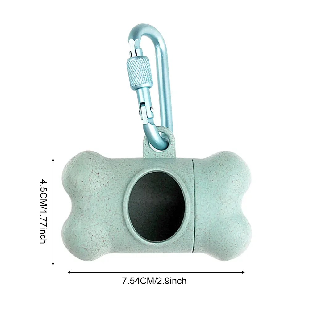 Soporte para basura, estuche de almacenamiento colgante, dispensador de bolsas para excrementos de perros, bolsa de basura con forma de hueso, caja organizadora, herramienta de limpieza para mascotas - imagen 5