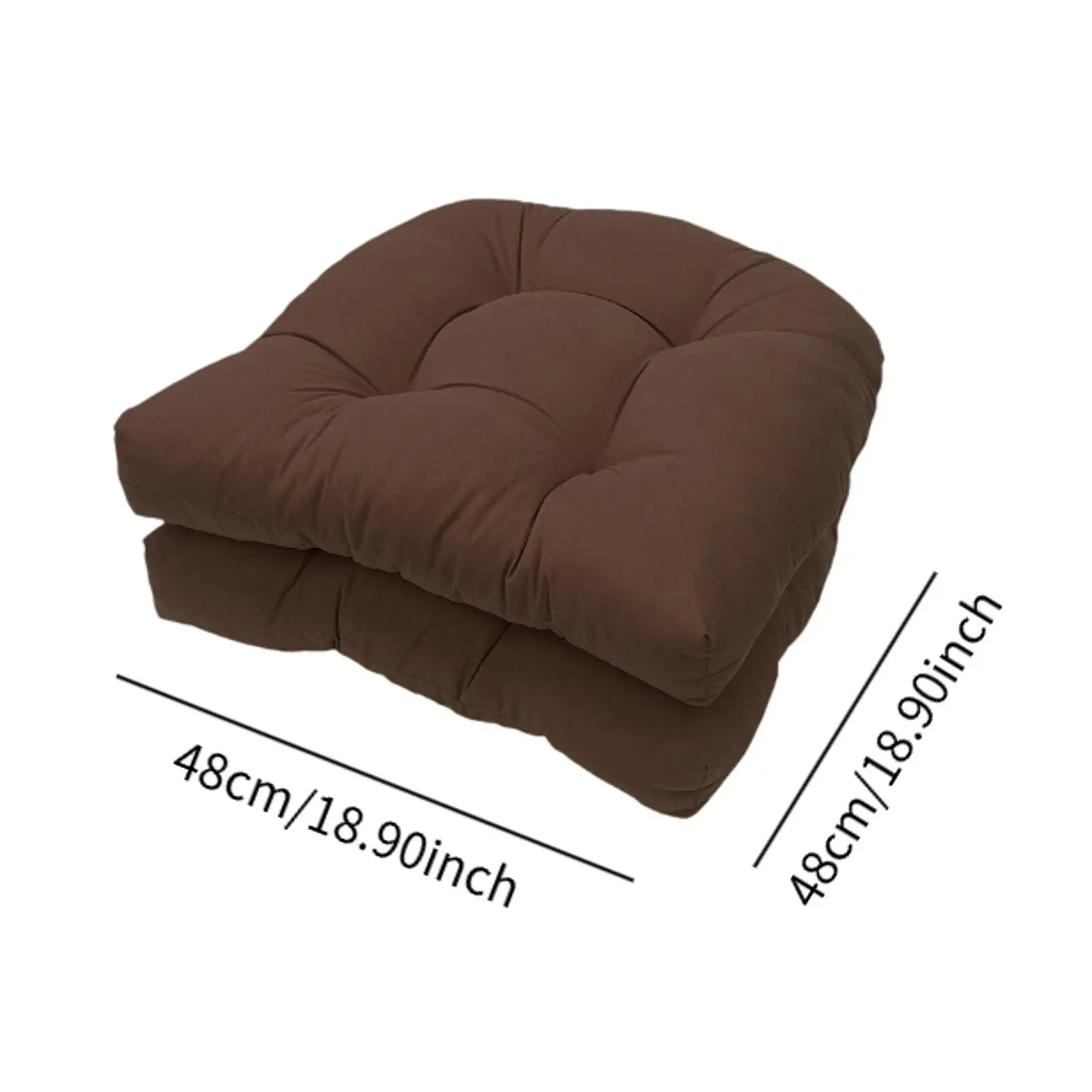 Indoor Outdoor Wicker Patio Seat Cushion Patio Chair Cushions Lightweight Chair Pads for Indoor Yard Wicker Chair Kitchen Chair