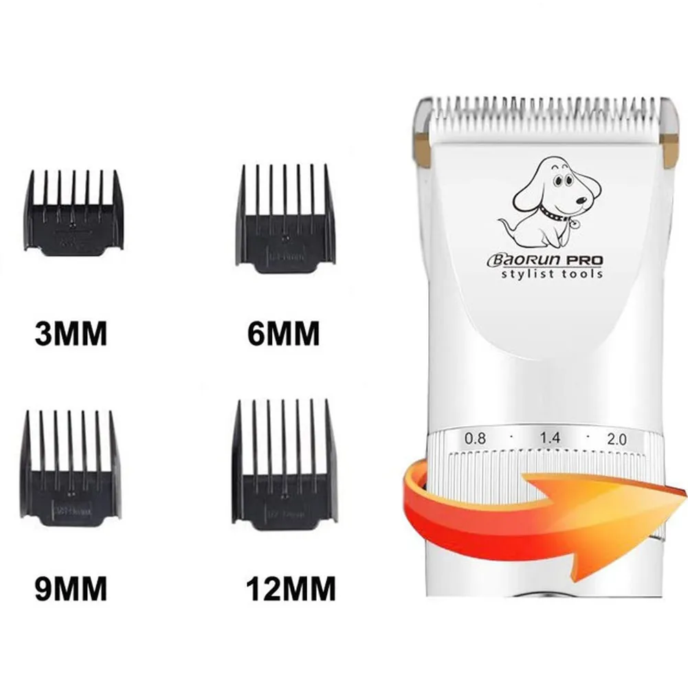 Baorun-cortadora de pelo para perros grandes P9, profesional, LCD, para mascotas, aseo eléctrico, pelo largo, conejo, Animal - imagen 4