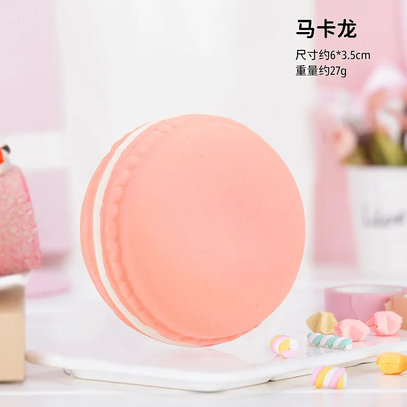 Juguete látex galleta macaron para perro resistente a mordeduras vocal - imagen 5