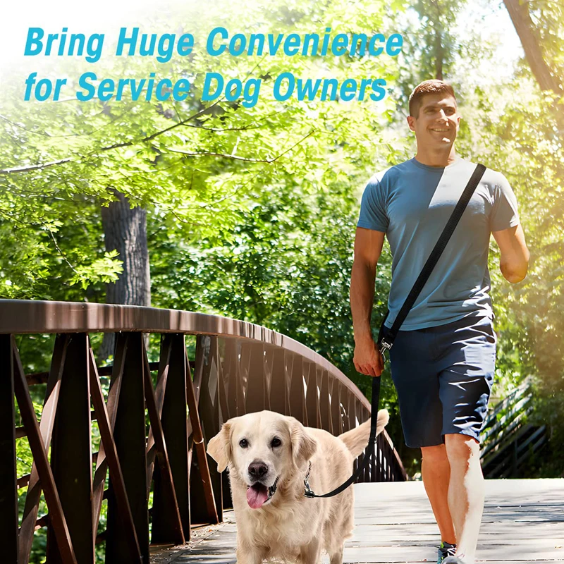 Benepaw-Correa de nailon para perros pequeños y grandes, accesorio multifuncional con manos libres para entrenamiento de mascotas, ajustable y duradero - imagen 5