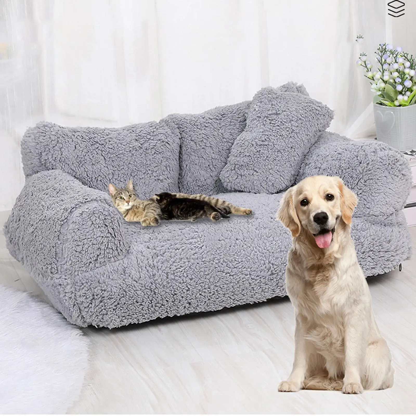 Cat Couch Bed Soft Nonslip Bottom Comfortable Dog Bed for Cats Puppy Kitty Cat Couch Bed Soft Nonslip Bottom Comfortable Dog Bed for Cats Puppy Kitty
