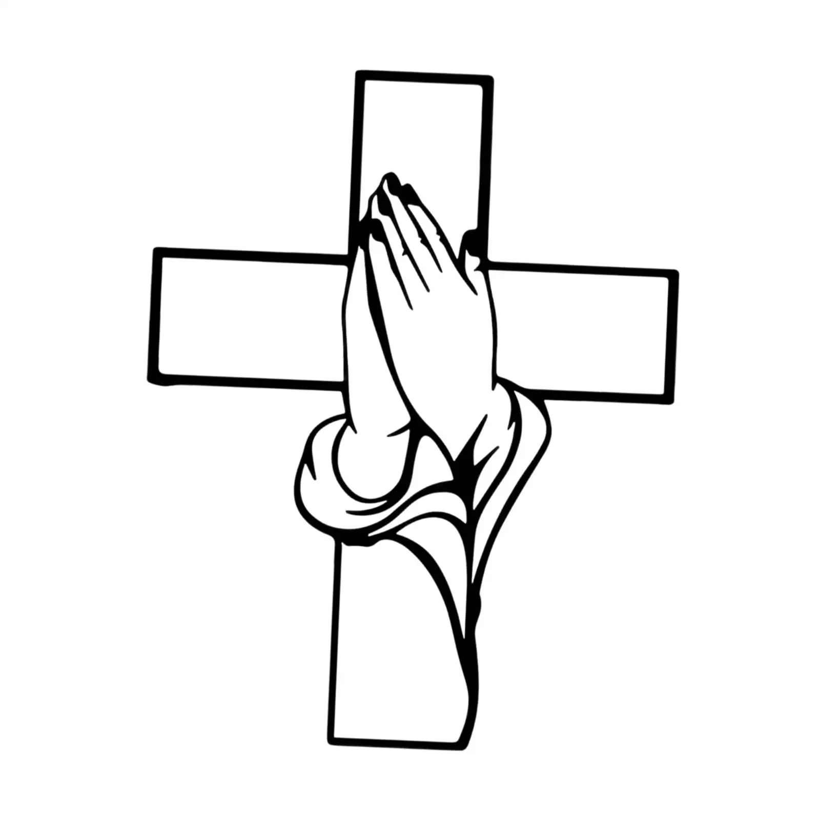 Artistic Iron Cross Wall Hanging Modern Sculpture Object Interior Decoration for Home Office Bedroom Prayer Centerpiece