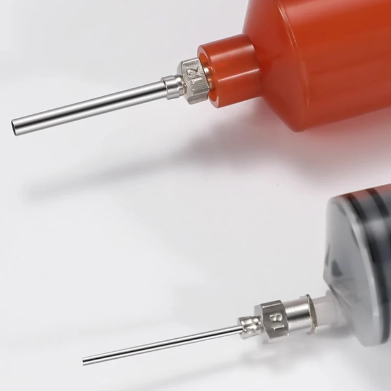 12 Uds. Agujas dispensadoras de acero inoxidable de 1/2 pulgadas para dispensador de jeringa de inyección 8G -27g dispensador de pegamento romo - imagen 4