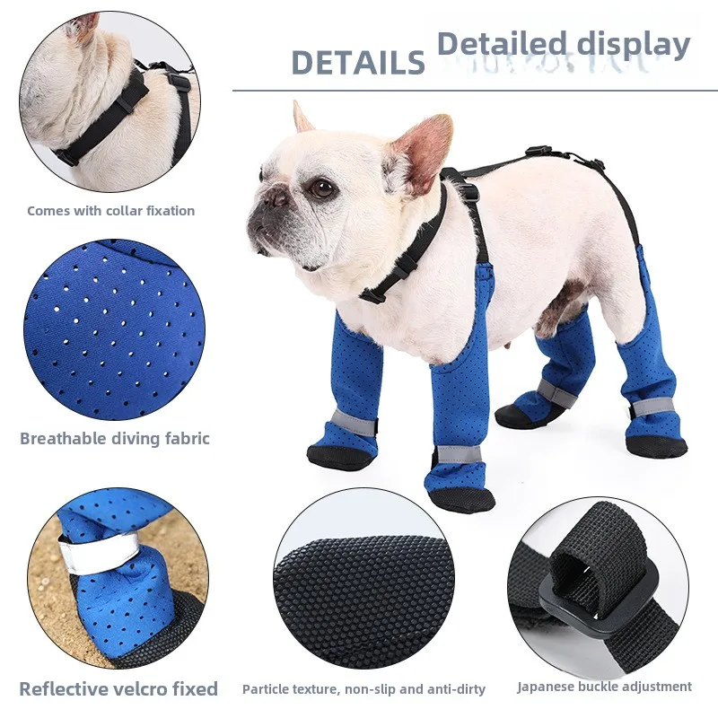 Zapatos de suela blanda para perros pequeños, zapatos transpirables para mascotas, calcetines de verano con fondo suave para cachorros, productos, accesorios - imagen 2