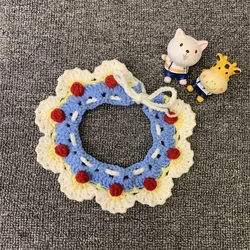 Collar toalla floral estilo princesa para perro – Accesorio decorativo suave