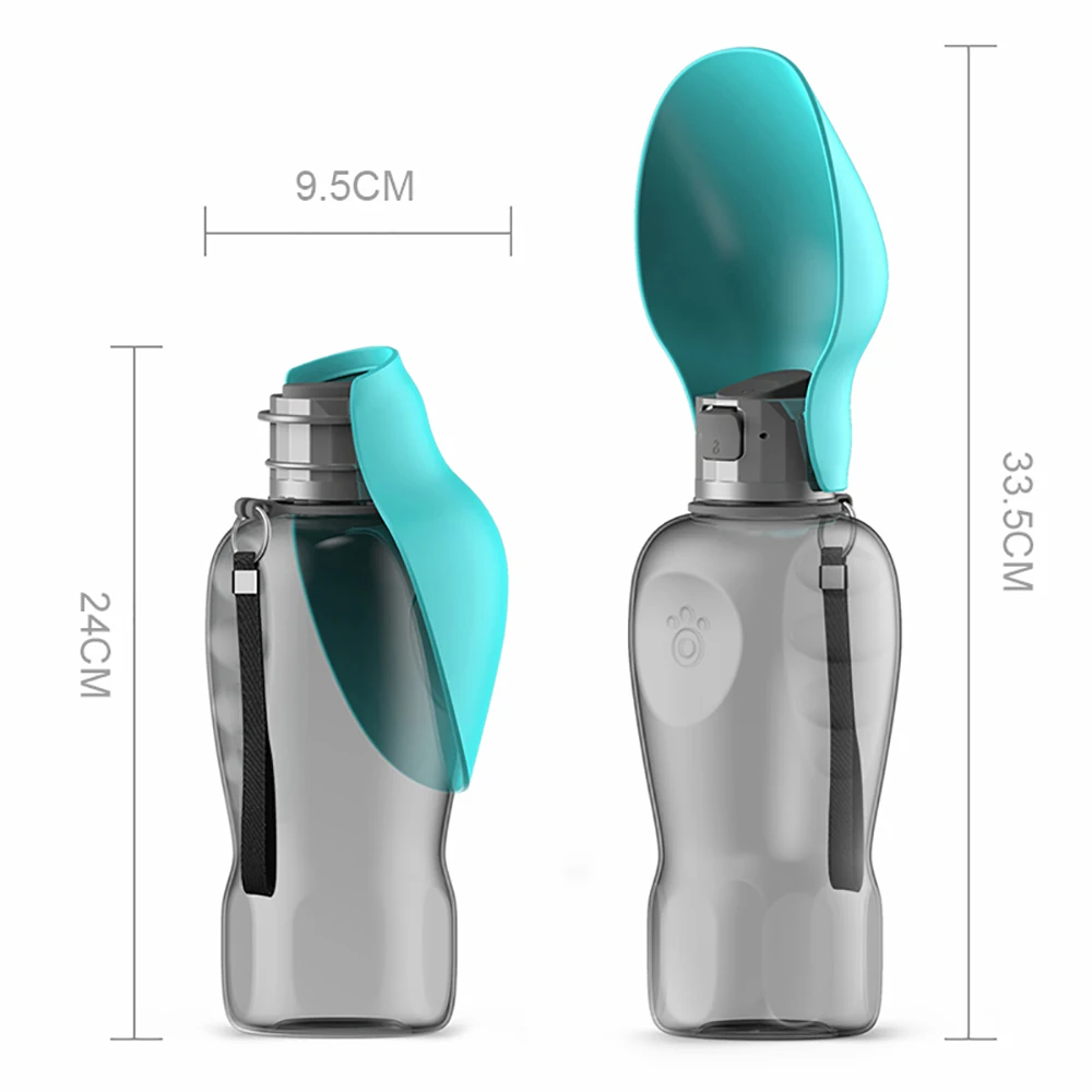 Botella de agua plegable antigoteo para gatos y perros mini - imagen 5