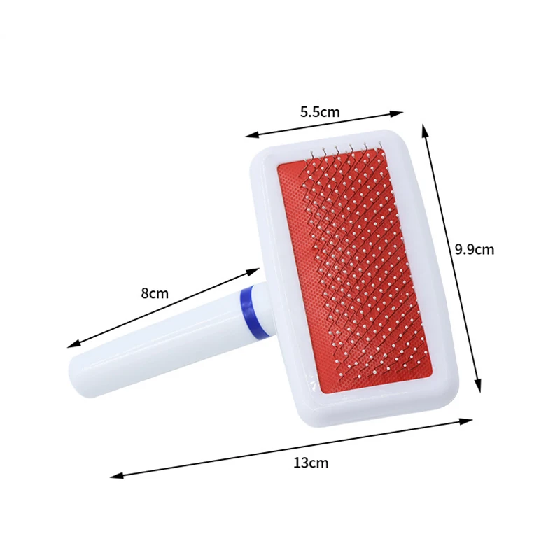 Nuevo cepillo para perros, peine de acero inoxidable para perros, peine para masaje para perros, cepillo para quitar el pelo de mascotas, herramienta de limpieza, peine para gatos, cepillo para gatos - imagen 4