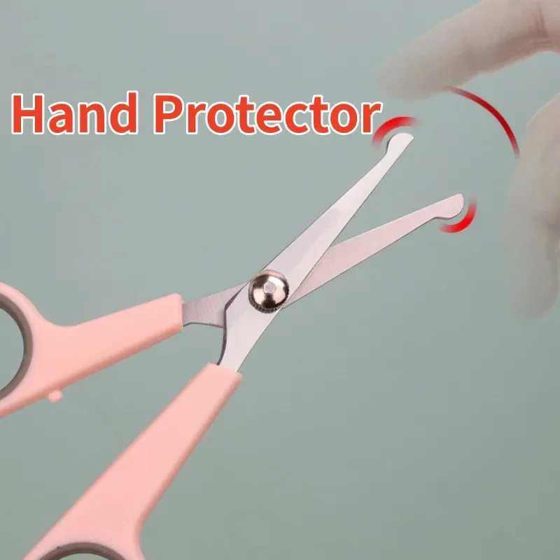 Tijeras de pelo de acero inoxidable para perros, recortador de pelo para perros, tijeras de aseo para perros, limpieza, Protector de manos, suministros para mascotas - imagen 2