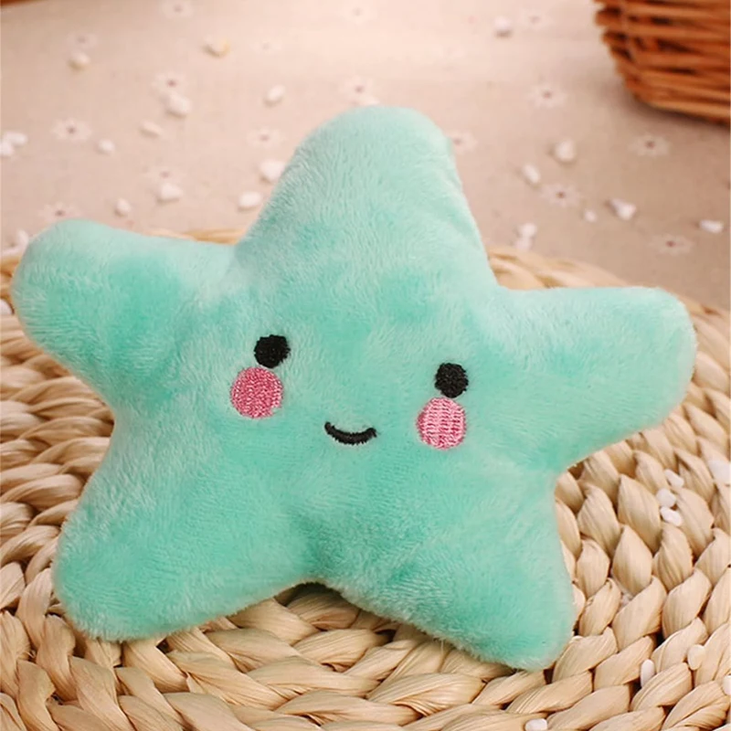 6 unids/pack cachorro perro pentagrama de peluche juguetes chirriantes para perros pequeños medianos masticadores agresivos de hueso para accesorios para cachorros - imagen 4