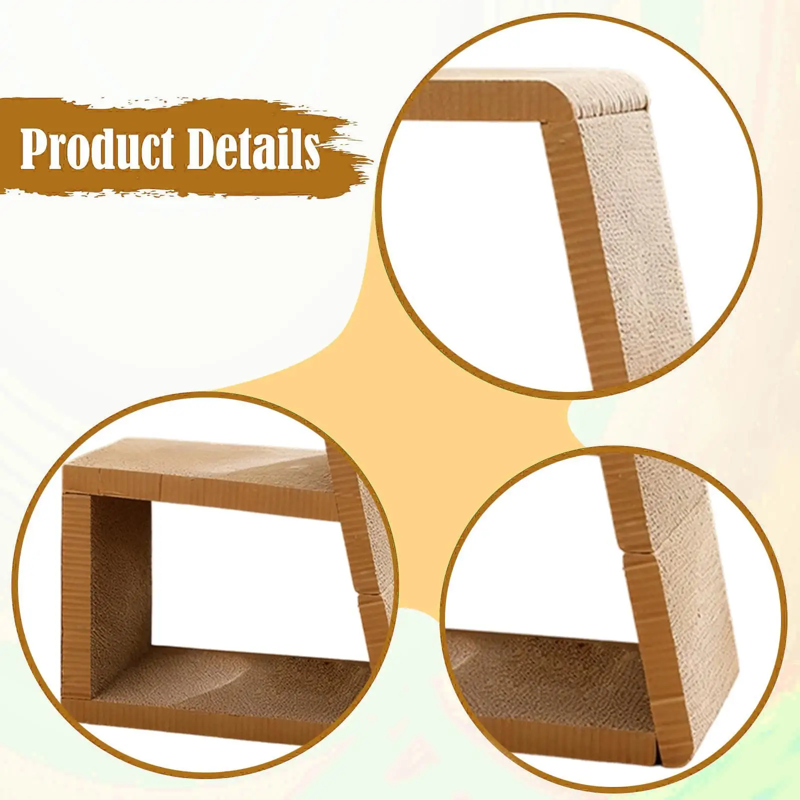 Rascador de cartón para gatos, tablero rascador para gatos y descansar al aire libre - imagen 5