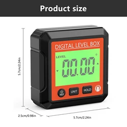 Nivel digital magnético con inclinómetro LCD para muebles de gatos