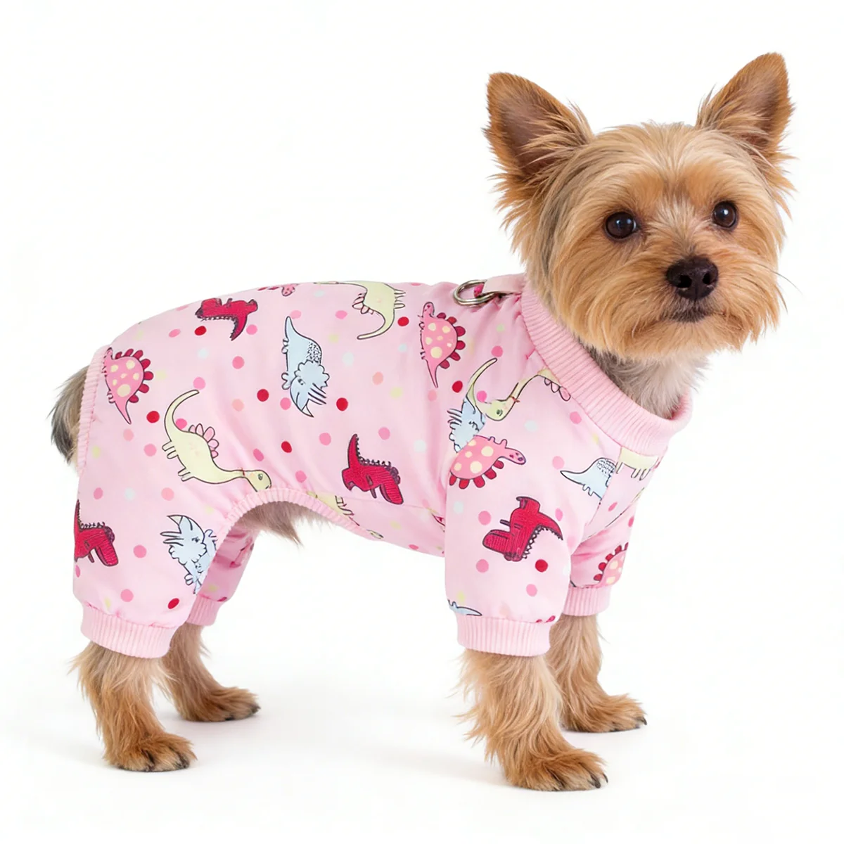 Pijamas para perros pequeños, pijamas para cachorros y niñas, monos de verano para mascotas para Chihuahua Yorkie, taza de té, bonito traje elástico de Material suave - imagen 3