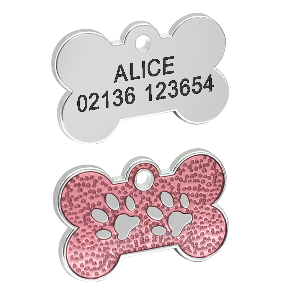 Placa identificativa hueso para collar de gato y perro personalizable - imagen 4