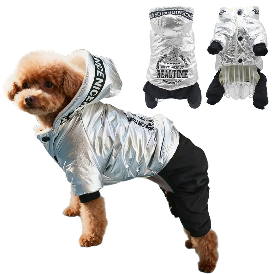 Disfraces impermeables para mascotas, chaqueta de invierno de cuerpo completo para perros pequeños, traje de nieve para cachorros, perfecto para clima frío - imagen 2