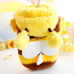 Ropa cálida de invierno, abrigo de lana con forma de abeja para cachorros, mono para mascotas, disfraces divertidos para perros, ropa cálida de felpa, suéteres de cuatro patas para Chihuahua