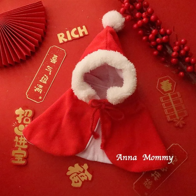 Capa navideña para mascotas, sombrero bonito para gatos y perros pequeños, accesorios para cachorros, Año Nuevo