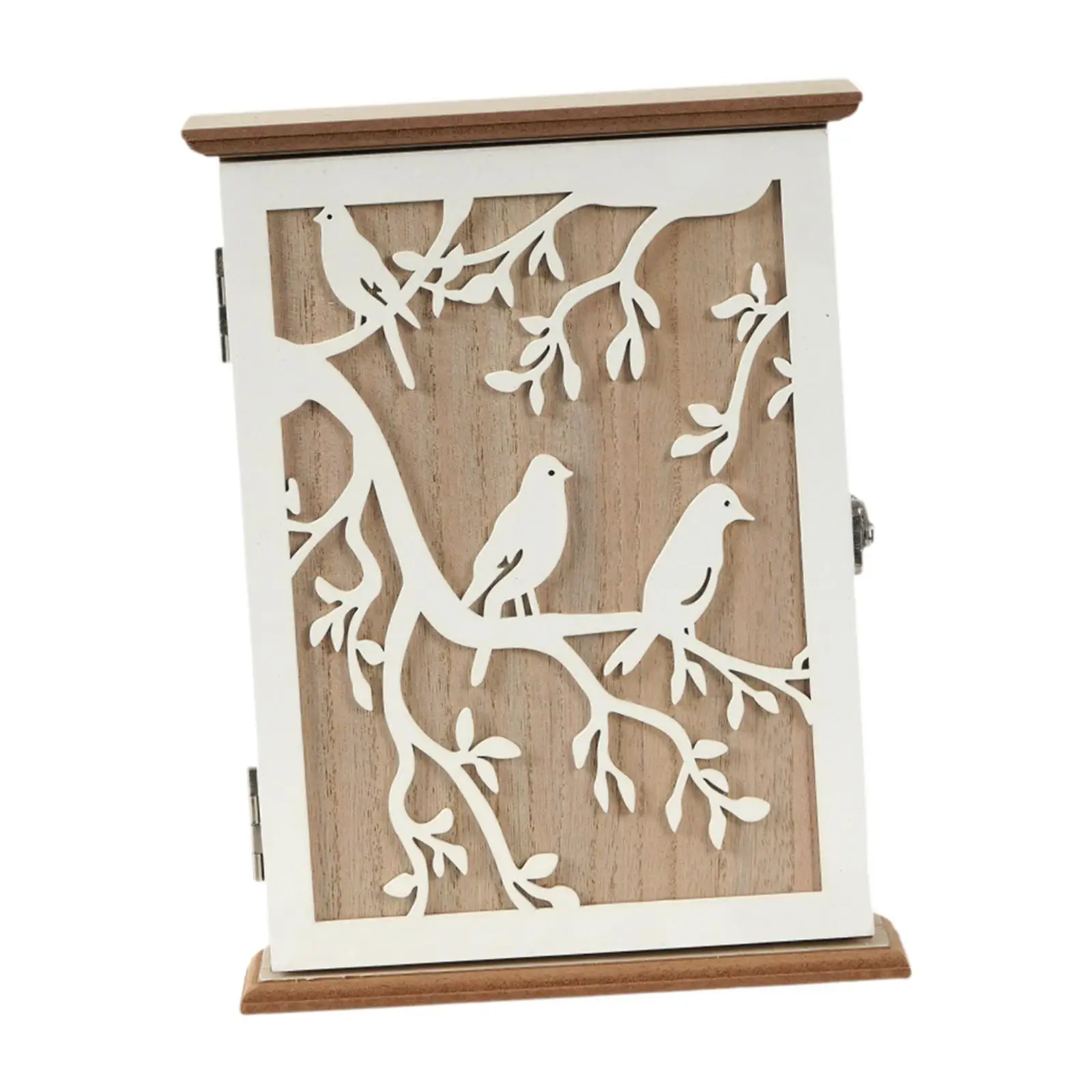 Porta llaves de pared con cerradura - Organizador rústico para llaves - imagen 5