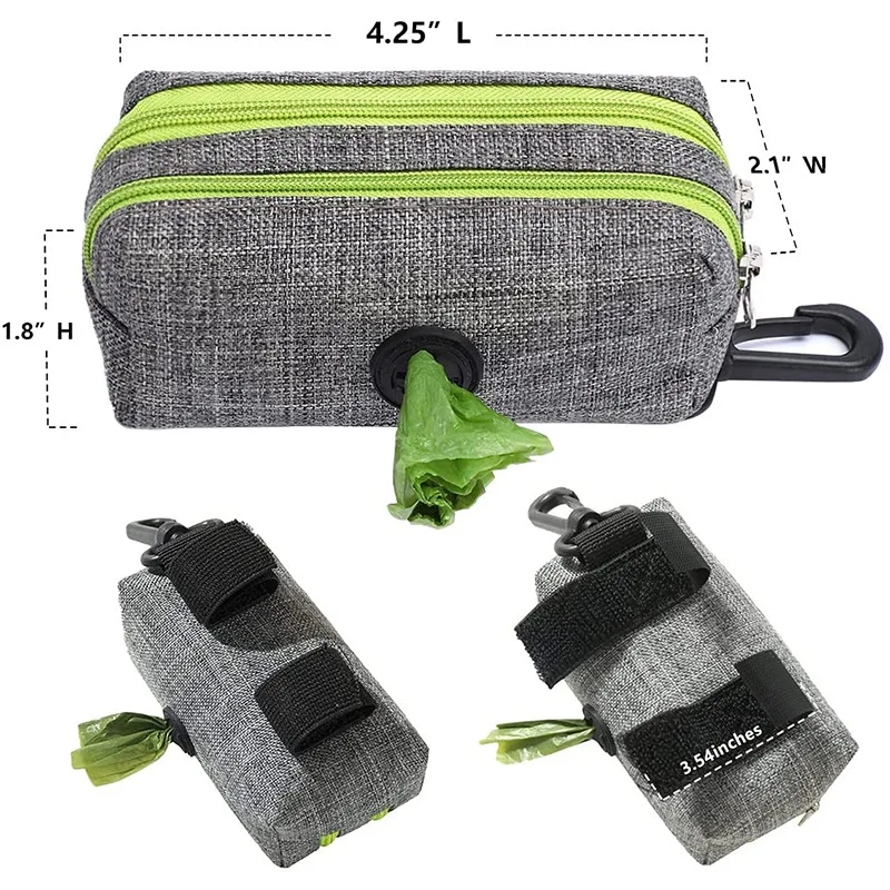 Soporte para bolsa de caca de perro, accesorio para correa, Mini herramienta de limpieza para perros, bolsa de basura de viaje, dispensador de bolsas de residuos para mascotas - imagen 2