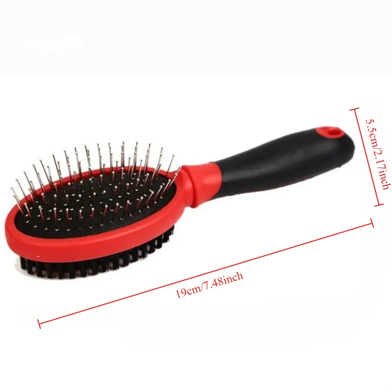 Cepillo de masaje para perros, peine para gatos, removedor de pelo para mascotas, cepillo de aseo para perros, peines de doble cara para perros, peines con apertura de nudos, productos para mascotas - imagen 2