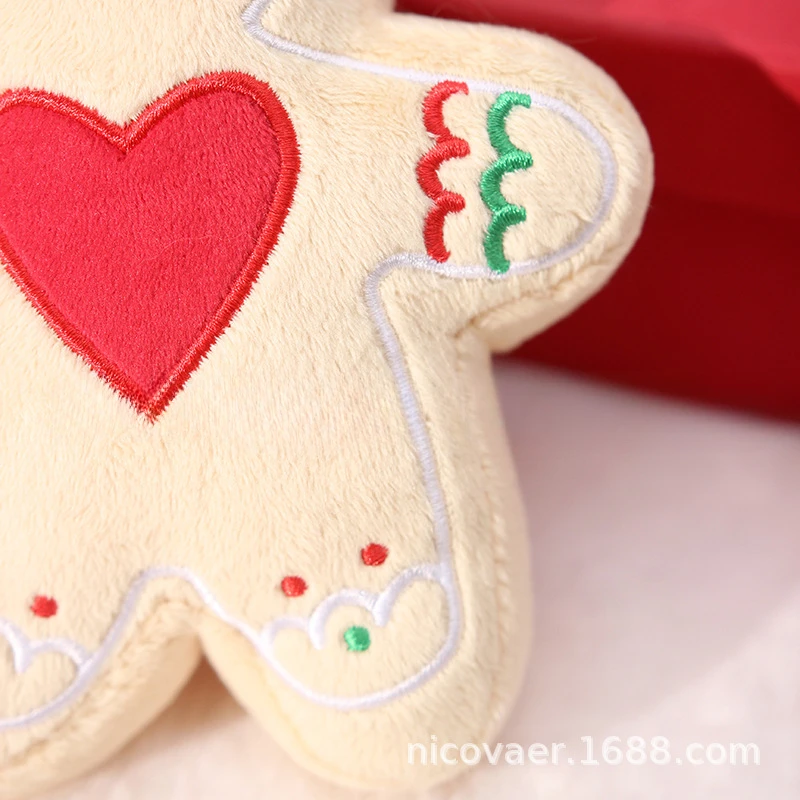 Juguete de peluche de Navidad para mascotas, oso de espina, muñeco de nieve, árbol de Navidad, productos para cachorros, juguetes para perros pequeños, accesorios - imagen 4